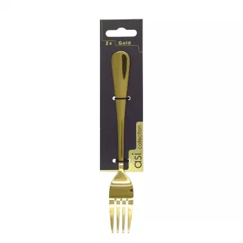 Vidličky ASI Collection zlaté, nerezová ocel, 20 cm, 2 ks