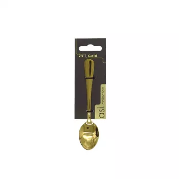 Čajové lžičky ASI COLLECTION 2 ks zlaté 1,5 mm