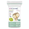 Vatové polštářky pro miminka Cleanic Baby Eco 60 ks 100% přírodní bavlna hypoalergenní bez chloru