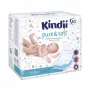 Přebalovací podložky Kindii Pure & Soft 60x60 cm, 10 ks, voděodolné jednorázové, bílé