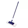 Podlahový plochý mop YORK Smart 45x15 cm s teleskopickou tyčí 74-130 cm, mikrovlákno, šedo-modrý