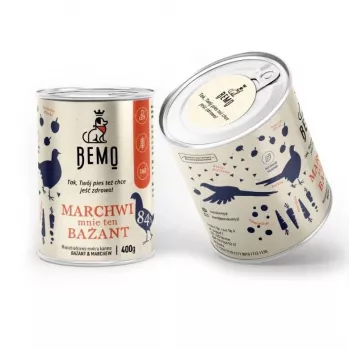 BEMO Marchwi mnie ten Bażant Mono – mokré krmivo pro psy – 400g
