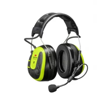 3M Peltor WS Alert X MRX21A3WS7 Bluetooth Earmuff Headset with FM Radio, Headband, SNR 31 dB, Black/Yellow