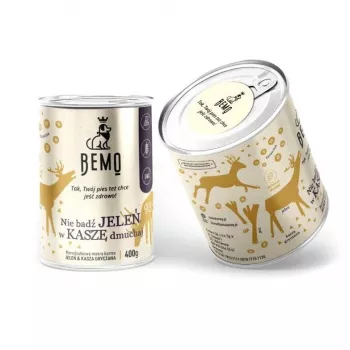 BEMO Nie bądź Jeleń w kaszę dmuchaj Mono – mokré krmivo pro psy – 400g