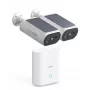 Bezpečnostní systém AOSU Smart Security SolarCam P1 SE 2 kamery, 2K QHD, bezdrátový, solární napájení, barevné noční vidění, obousměrný zvuk, IP65, 2 kamery
