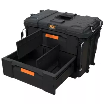 Jednotka se 2 zásuvkami KETER DIY ROC Pro Gear 2 XL bedna na nářadí se 2 zásuvkami 56,5x37,5x41,3cm