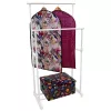 Vertikální sušák na prádlo ORDINETT Deluxe Double White 88x43x98-175cm