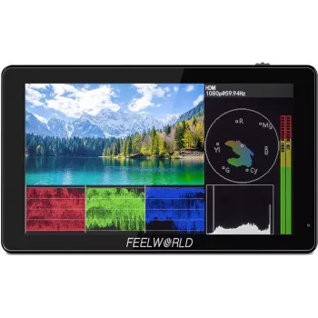 On-camera monitor FEELWORLD LUT5 5,5 inch 3000nit dotykový displej 3D LUT 4K HDMI