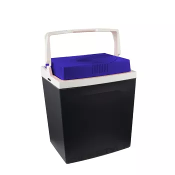 Elektrický chladicí box GIOSTYLE Brio 26, 12/230V, 26 l, tmavě šedý s červenými/modrými akcenty
