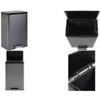 Šlapací odpadkový koš Rubbermaid Elite 45 l nerezový, obdélníkový, odolný proti otiskům prstů 2112520