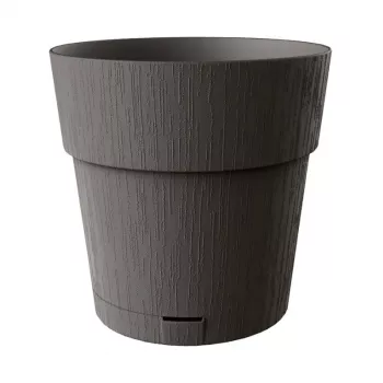 Květináč s podmisou STEFANPLAST Ethica Ø40x39 cm šedý