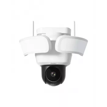 Venkovní kamera AOSU Smart Security Floodlight Cam Pro 2K QHD kabelová s reflektorem 2400 lm, AI detekcí, IP65