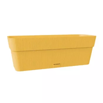 STEFANPLAST Ethica truhlík na květiny s podmisou 50x18x17 cm hořčicově žlutá