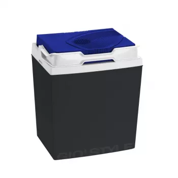 Elektrická chladicí box GIOSTYLE Brio 26 / 12V tmavě šedo-červeno-modrá
