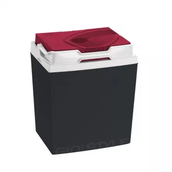 Elektrická chladicí box GIOSTYLE Brio 26 / 12V tmavě šedo-červeno-modrá