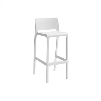 BICA zahradní barová stolička Volga Stool 65 50x49x89cm bílá