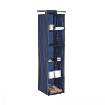 Organizér ORDINETT 5 polic 30x30x120 cm modrý