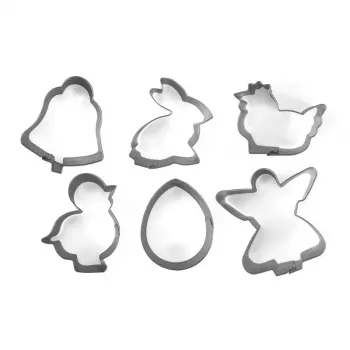 Sada vykrajovátek na velikonoční cukroví a perník GUARDINI 6 ks 5-6x2cm