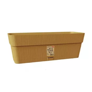 STEFANPLAST Ethica Flower Box with Tray 30x13x12 cm Mustard Yellow