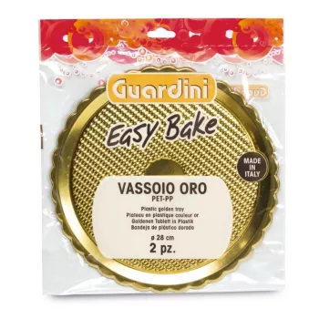 Sada 2 plastových táců GUARDINI Easy Bake Gold Ø28cm