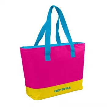 Termická taška GIOSTYLE Beach Fluo Tote Assorted, 24 l, zelená/růžová/žlutá/světle modrá