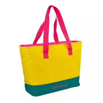 Termická taška GIOSTYLE Beach Fluo Tote Assorted, 24 l, zelená/růžová/žlutá/světle modrá