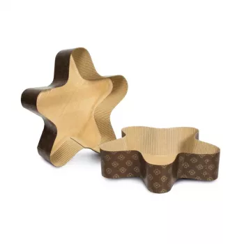 Papírové formy na pečení ve tvaru hvězdy GUARDINI 3 ks Easy Bake 25x21cm