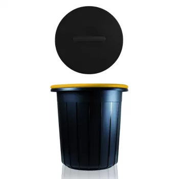 Odpadkový koš GIOSTYLE Eco Solution 16 l tmavě šedý/žlutý