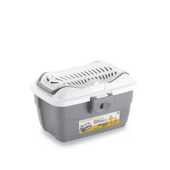 Přepravní box STEFANPLAST Mini Gulliver 40x30x24 cm bílý/šedý