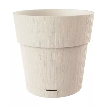 Květináč STEFANPLAST Ethica s miskou Ø40x39 cm bílý