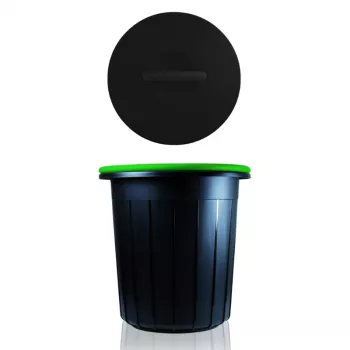 Odpadkový koš Eco Solution GIOSTYLE 25 l tmavě šedý/zelený