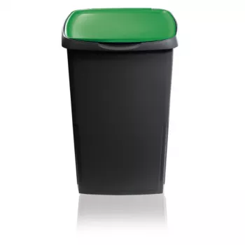 Odpadkový koš Eco Solution GIOSTYLE 45 l 37x36x53,5 cm tmavě šedý/zelený