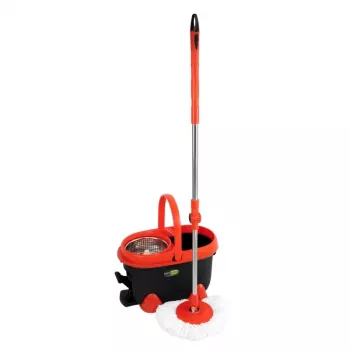 GIOSTYLE Floor Cleaning Set Love Spin Mop 360° Assorted, 4 Colours