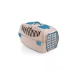 Přepravní box STEFANPLAST Gulliver 2 s plastovými dvířky 55x36x35 cm bílý travertin