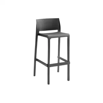 Zahradní barová stolička BICA Volga Stool 75 50x50x99 cm šedá