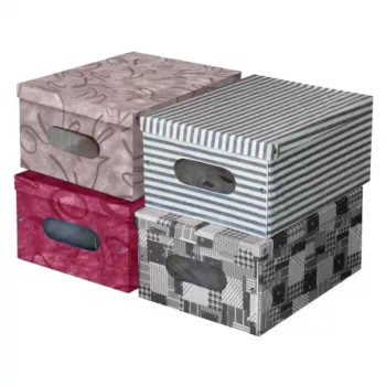 Skládací box ORDINETT z vinylu 50x40x25 cm Marilyn Box mix
