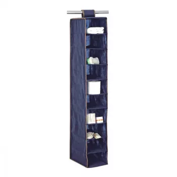 Organizér do regálu ORDINETT 10 20x29x120 cm modrý