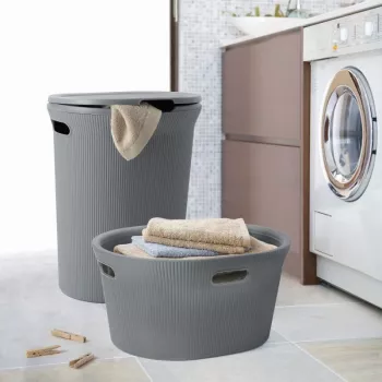 Box na prádlo TATAY Baobab 40 l šedý