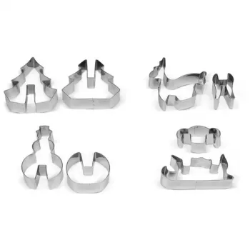 Sada forem na 3D perníky GUARDINI se 4 formami v krabici 21 x 12,5 x 2 cm