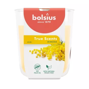 Vonná svíčka ve sklenici BOLSIUS True Scents mimóza Ø80x73 mm