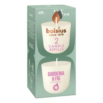 Náplňové svíčky BOLSIUS Clean Light 2 ks Gardenia & Fig