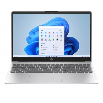 Notebook HP 15,6 inch FHD - Intel Core 3 100U, 8 GB RAM, 512 GB SSD, FreeDOS, Natural Silver