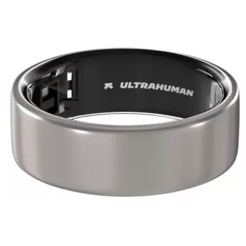 Chytrý prsten ULTRAHUMAN Ring Air Raw Titanium, velikost 5