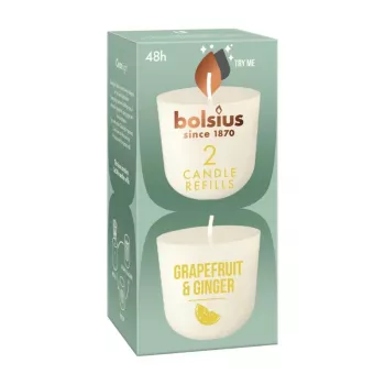 Náplňové svíčky BOLSIUS Clean Light 2 ks vanilka & tonka