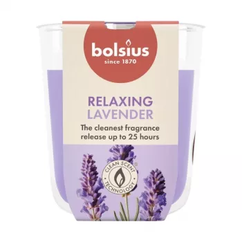 Vonná svíčka ve skle BOLSIUS True Scents levandule Ø80x73mm