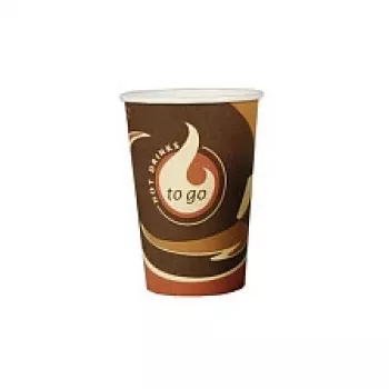 STARPAK PAPSTAR Disposable Coffee Cups 8 cm 0.3 l Brown