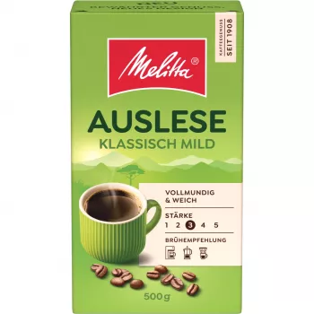 Melitta Auslese Klassisch-Mild Ground Coffee, 500 g
