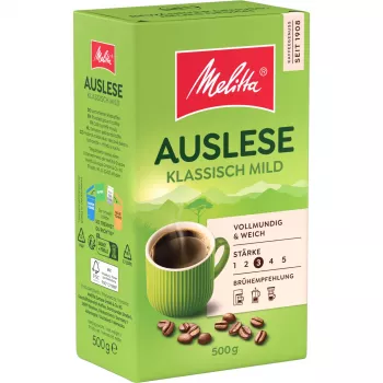Melitta Auslese Klassisch-Mild Ground Coffee, 500 g