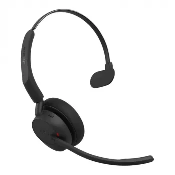 On-ear headset Jabra Evolve3 45 MS Mono Link 390C s nabíjecím stojanem, černý
