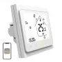 Chytrý Wi-Fi LCD termostat pro ohřev vody MOES BHT-002, dotykový displej, ovládání aplikací a hlasem, bílý